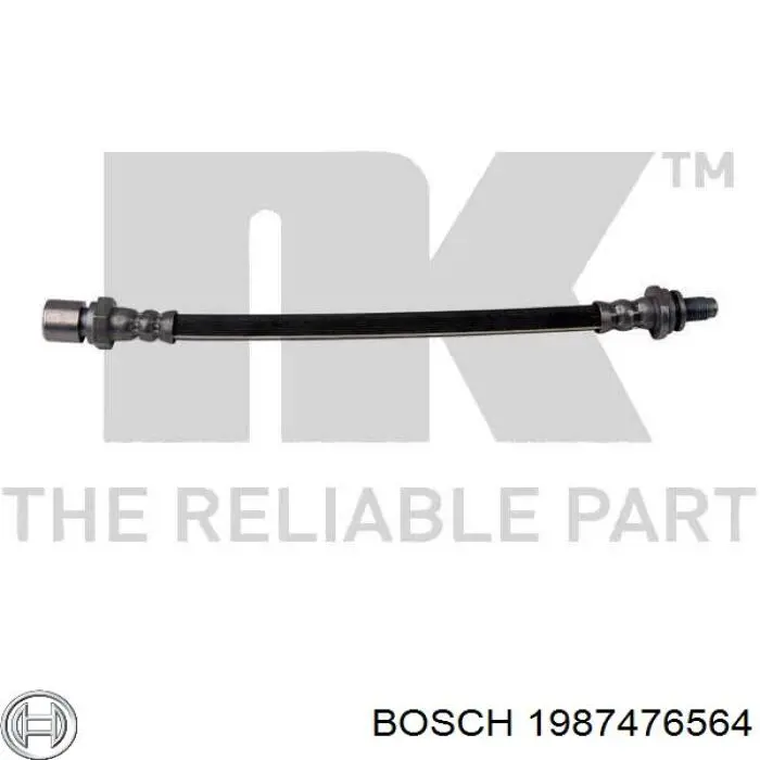 Тормозной шланг задний Bosch 1987476564 цена, от 9.71 USD