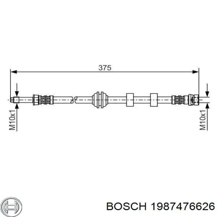 Шланг тормозной передний 1987476626 Bosch