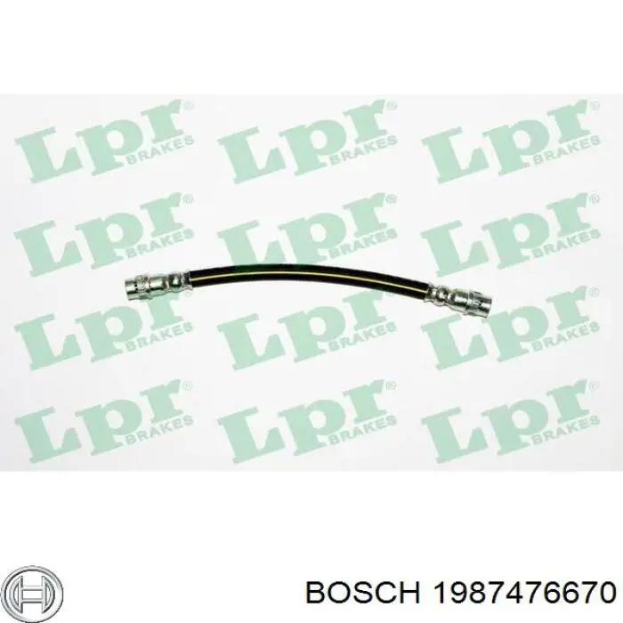 Тормозной шланг задний Bosch 1987476670 цена, от 8.37 USD