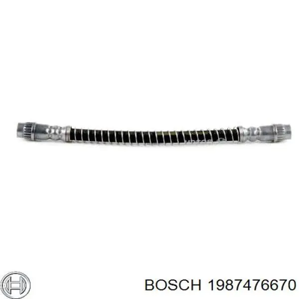 1987476670 Bosch шланг тормозной задний