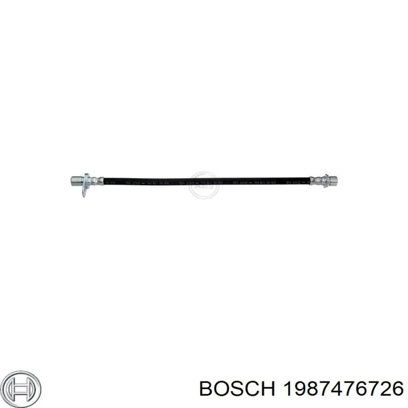 Купить 1987476726 Bosch Шланг тормозной задний правый
