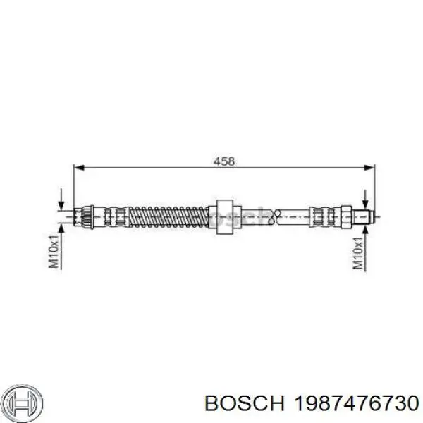 Шланг тормозной передний 1987476730 Bosch