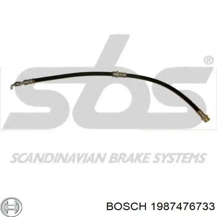 1987476733 Bosch Гибкая тормозная трубка передняя