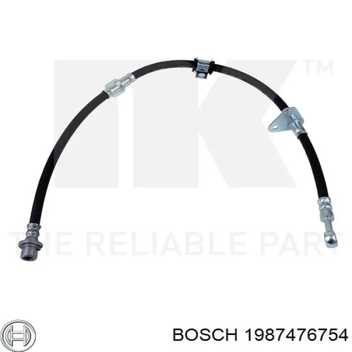 Tubo flexible de frenos delantero derecho 1987476754 Bosch