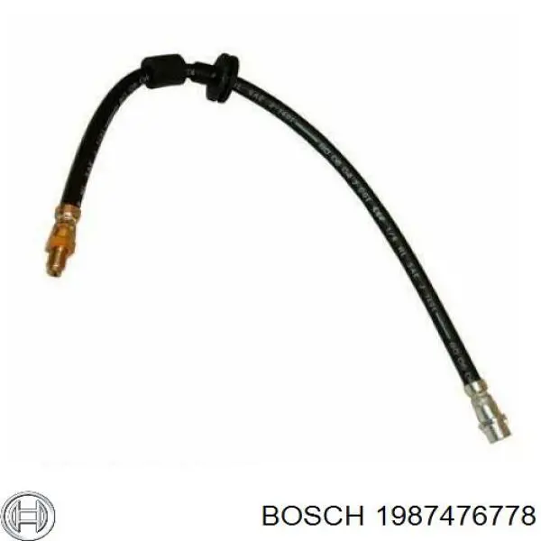 Шланг тормозной передний Bosch 1987476778