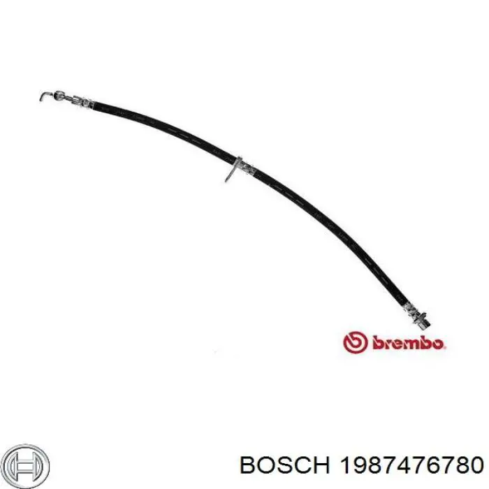 Шланг тормозной передний правый 1987476780 Bosch