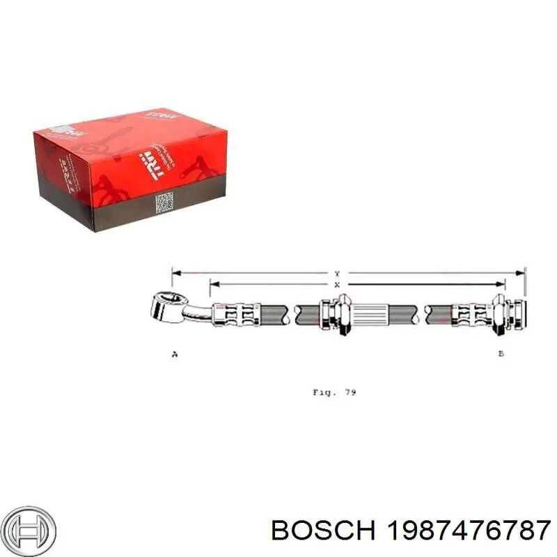 Latiguillo de freno delantero 1987476787 Bosch