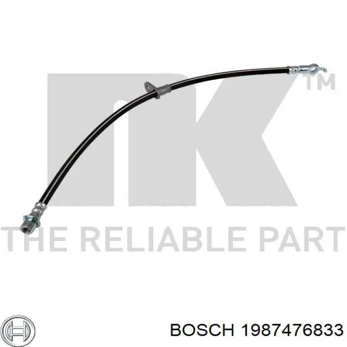 Купить 1987476833 Bosch Шланг тормозной передний, правый