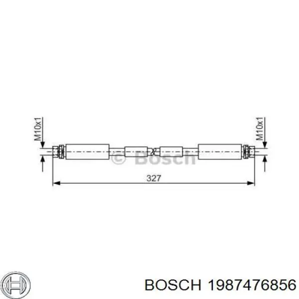 1987476856 Bosch шланг тормозной передний