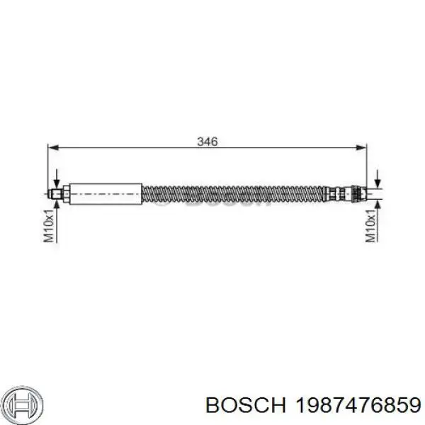 Шланг тормозной передний 1987476859 Bosch