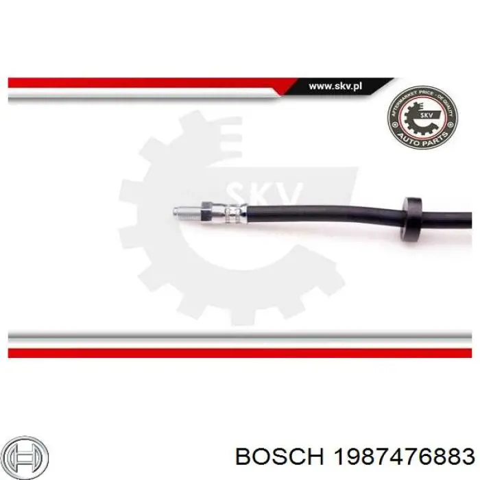 Купить 1987476883 Bosch Задний тормозной шланг