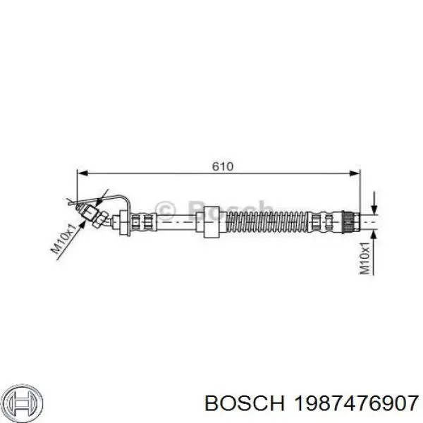 Шланг тормозной передний 1987476907 Bosch