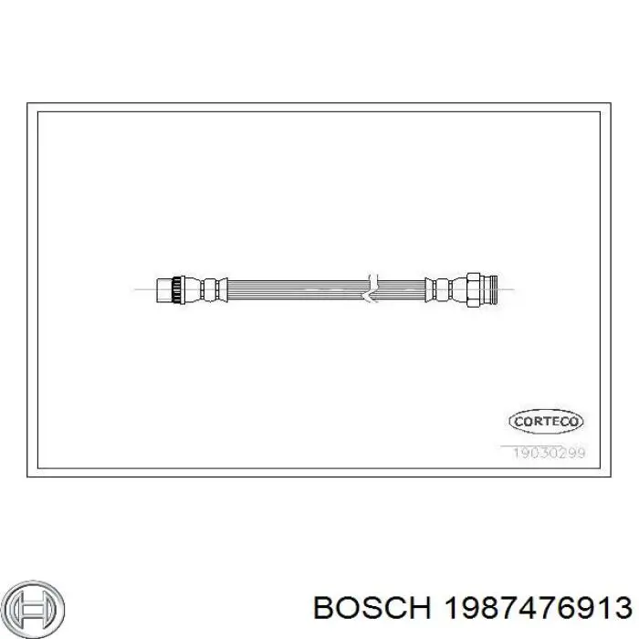 Tubo flexible de frenos trasero 1987476913 Bosch