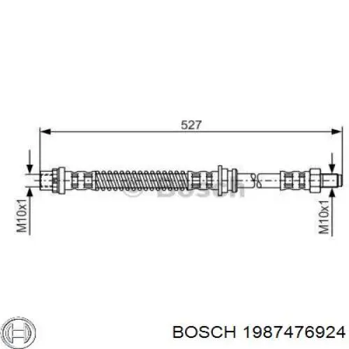 Задний тормозной шланг 1987476924 Bosch