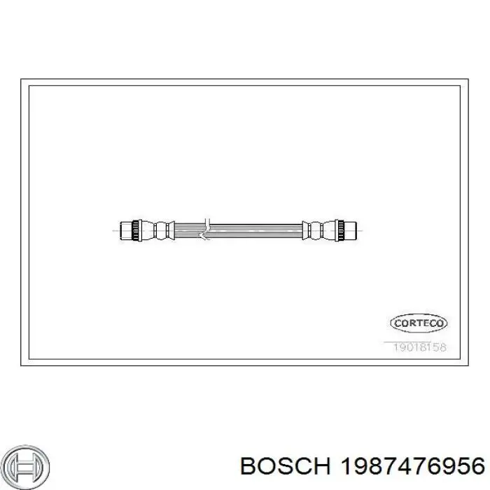 Тормозной шланг задний Bosch 1987476956 цена, от 5.08 USD