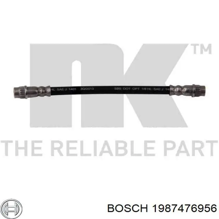 Купить 1987476956 Bosch Задний тормозной шланг