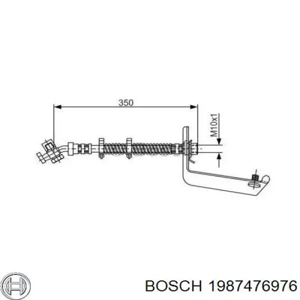 Шланг тормозной задний правый 1987476976 Bosch