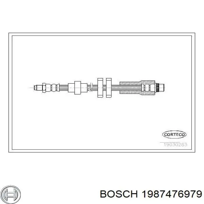 SL5593 ABS Гибкая тормозная трубка передняя