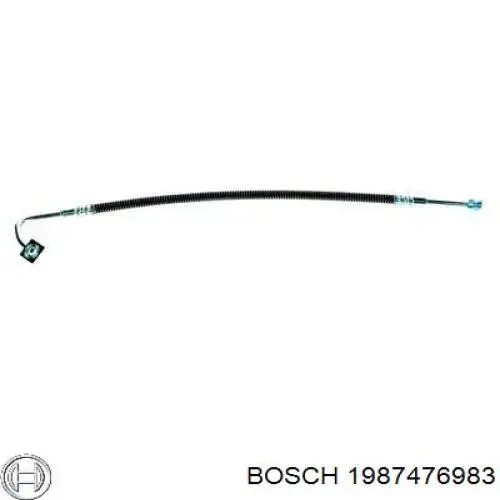 Tubo flexible de frenos delantero izquierdo 1987476983 Bosch