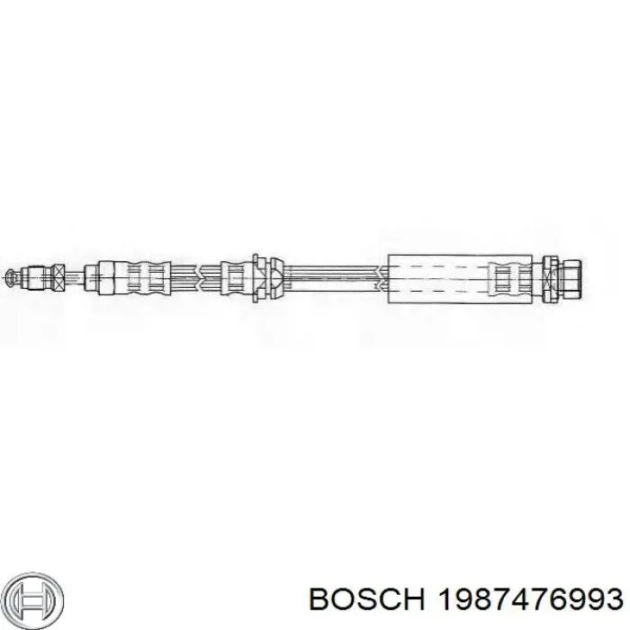Шланг тормозной передний Bosch 1987476993