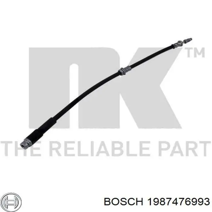 Купить 1987476993 Bosch Шланг тормозной передний