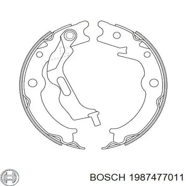 Cable de freno de mano trasero izquierdo 1987477011 Bosch