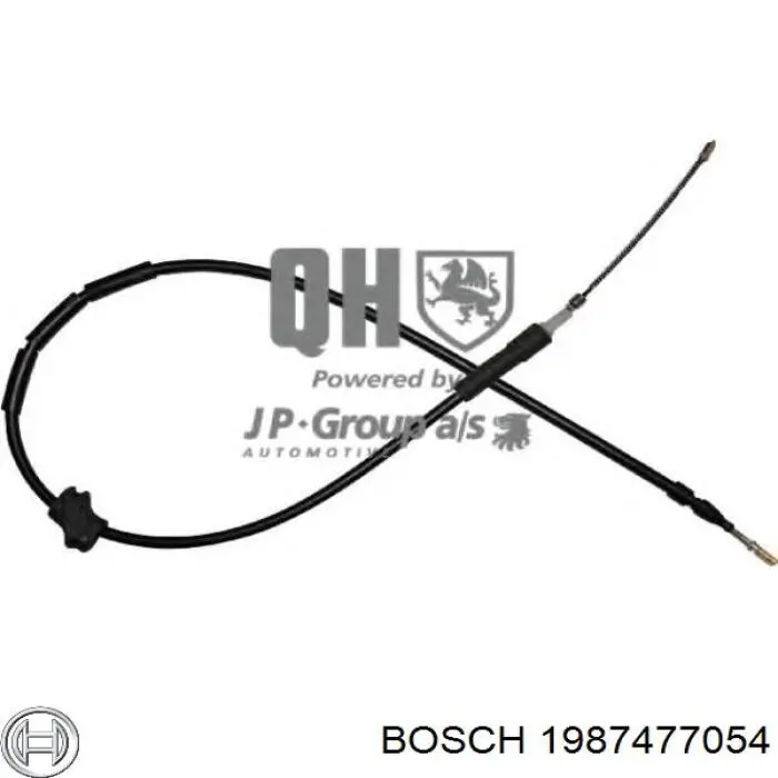 Трос ручника задний правый Bosch 1987477054