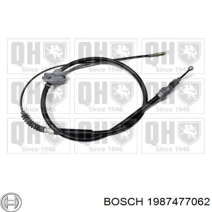 Cable de freno de mano trasero derecho/izquierdo 1987477062 Bosch