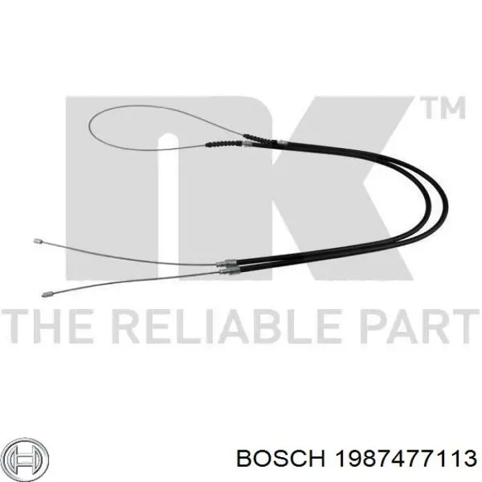 Задний трос ручника Bosch 1987477113 цена, от 16.03 USD