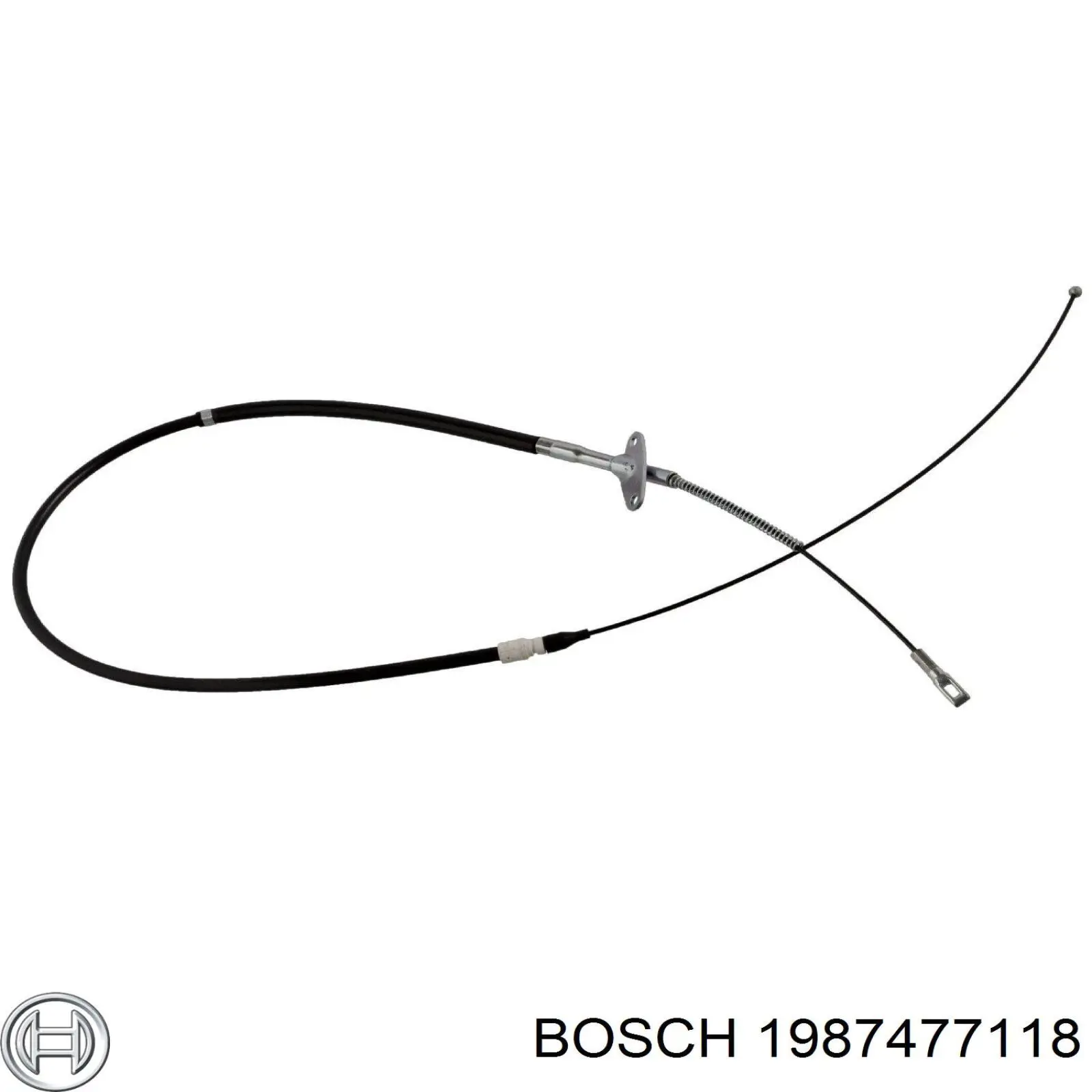 Купить 1987477118 Bosch Задний правый трос ручника