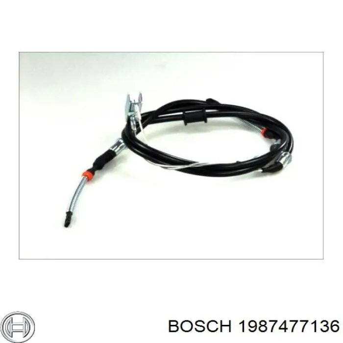 1987477136 Bosch трос ручного тормоза задний правый/левый