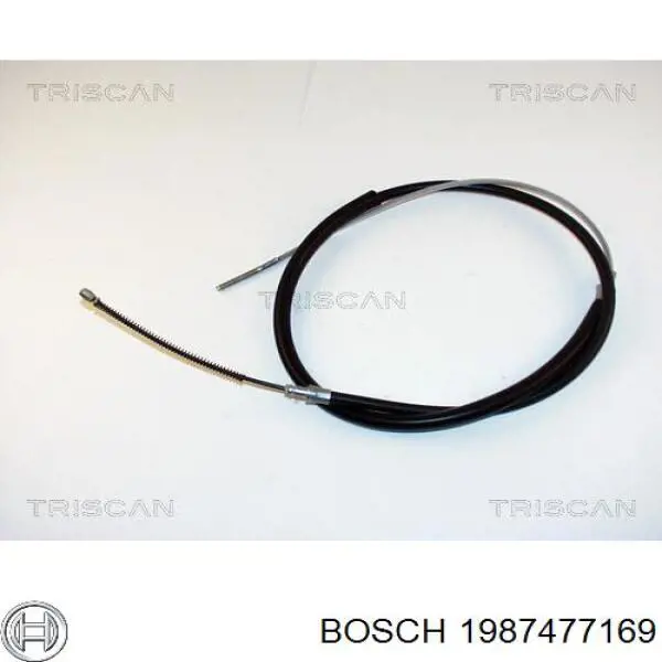 1987477169 Bosch трос ручного тормоза задний правый/левый