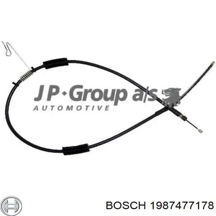 1987477178 Bosch Трос ручного тормоза