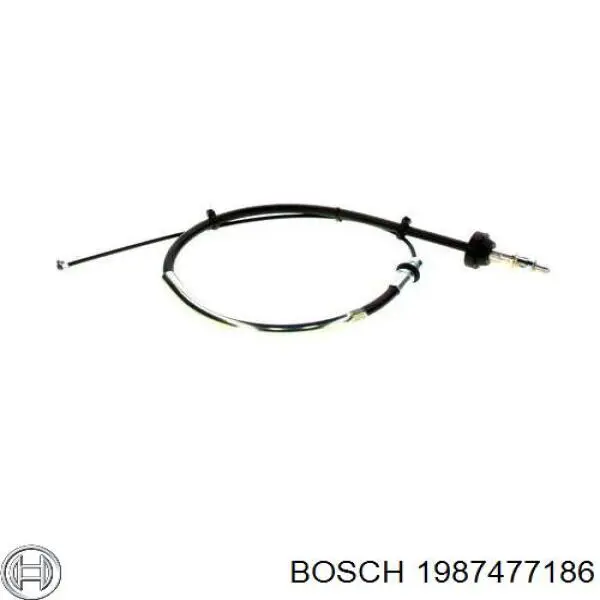 Купить 1987477186 Bosch Передний трос ручника