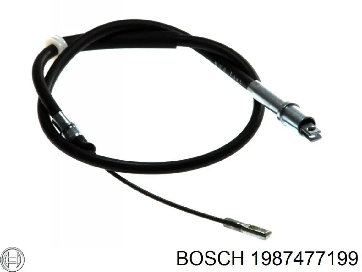Трос ручного тормоза задний, правый/левый Bosch 1987477199