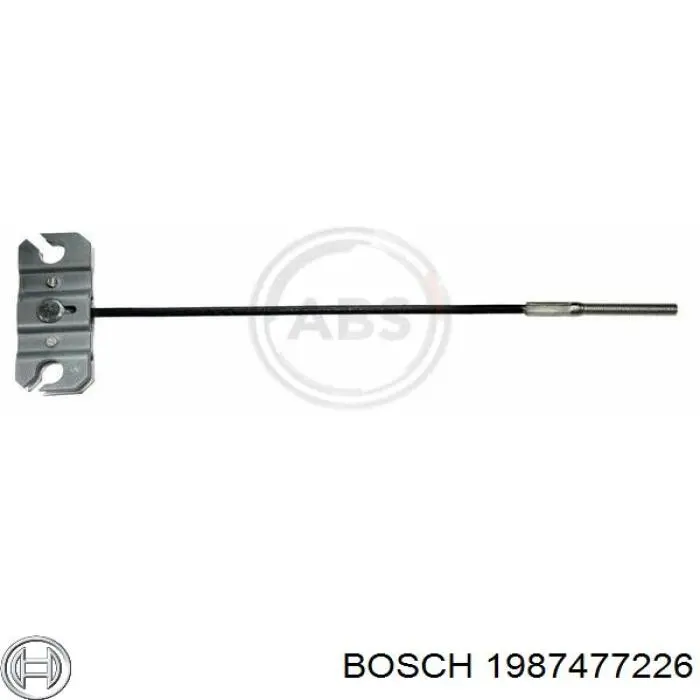 1987477226 Bosch Трос стояночного тормоза передний