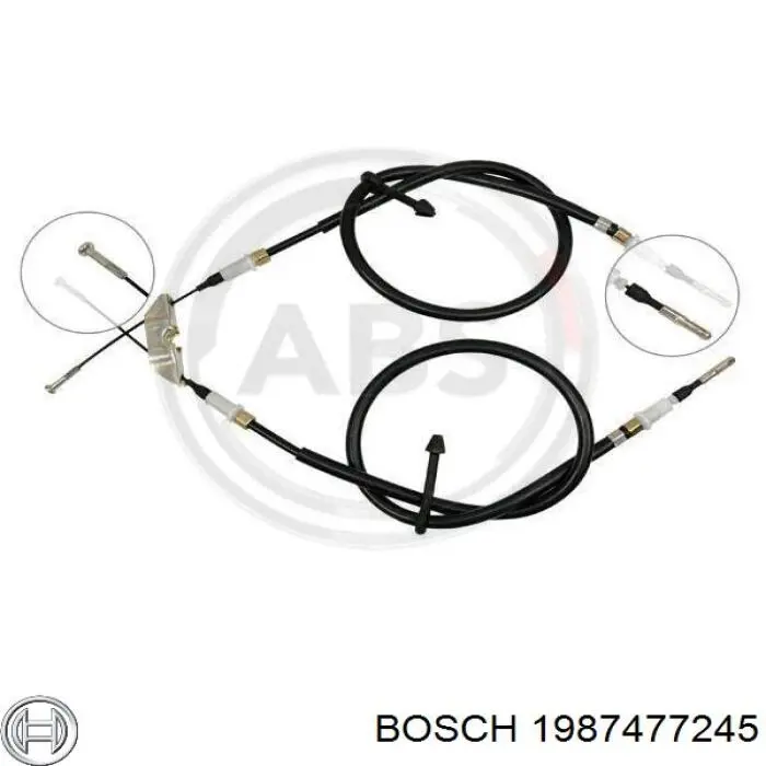Cable de freno de mano trasero derecho/izquierdo 1987477245 Bosch