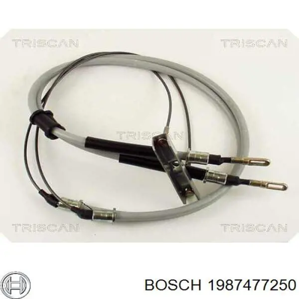 Трос ручного тормоза задний, правый/левый Bosch 1987477250