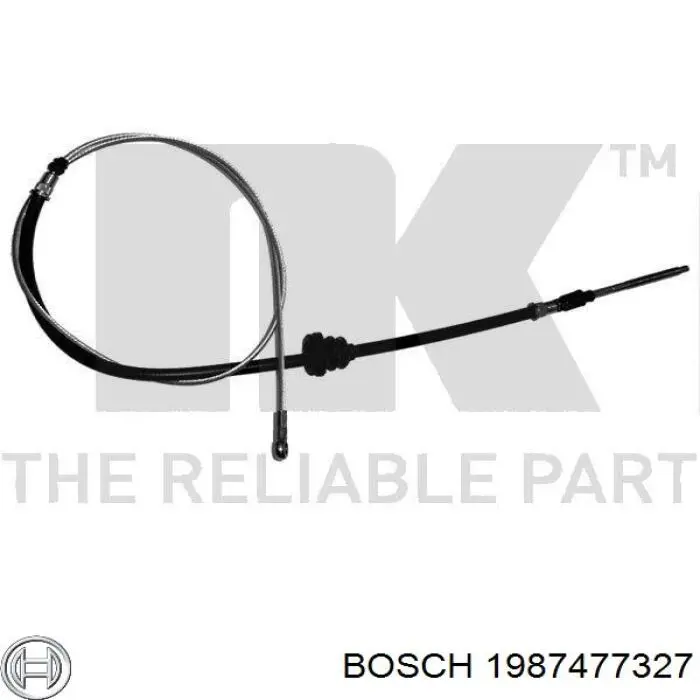 Cable de freno de mano delantero 1987477327 Bosch