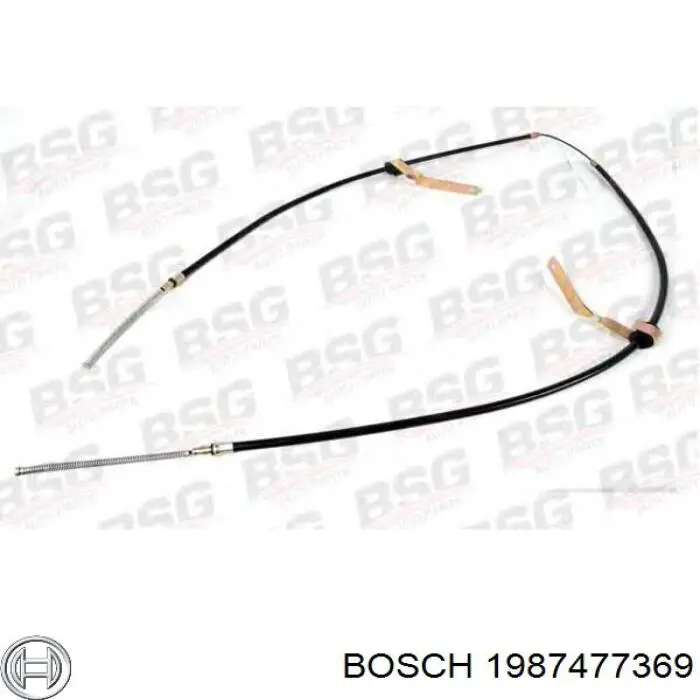 Задний трос ручника Bosch 1987477369 цена, от 27.73 USD