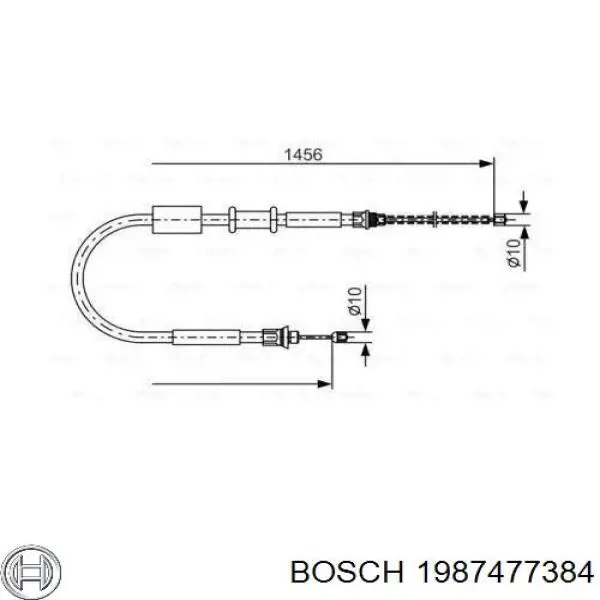 Трос ручника 1987477384 Bosch