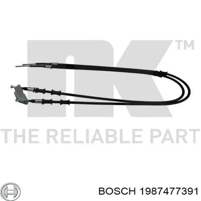 Задний трос ручника 1987477391 Bosch