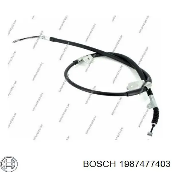 Трос ручника задний Bosch 1987477403