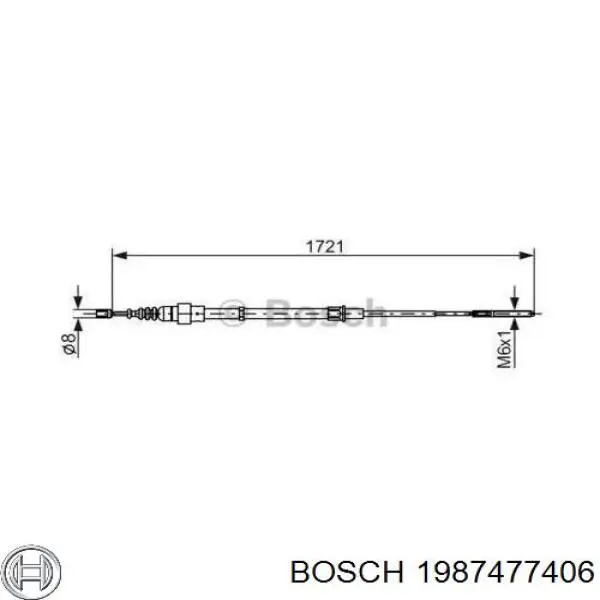 Купить 1987477406 Bosch Тормоз стояночный