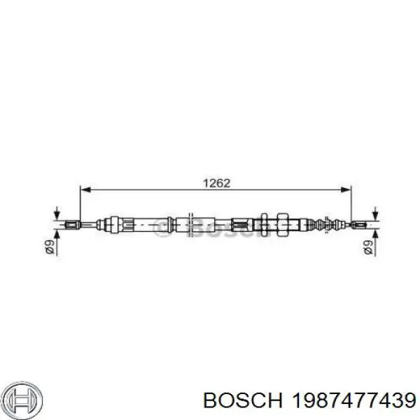 Трос ручника 1987477439 Bosch