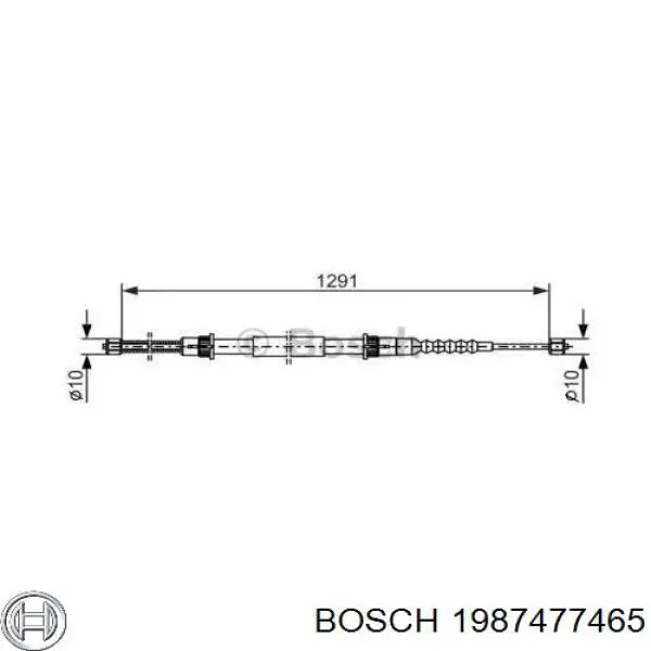 Трос ручника 1987477465 Bosch