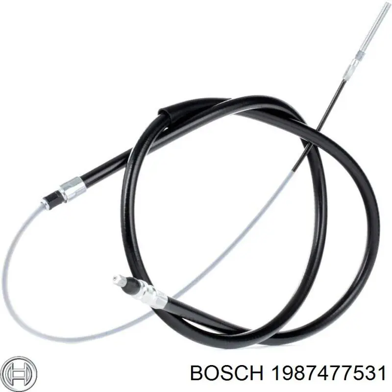 1987477531 Bosch трос ручного тормоза задний левый