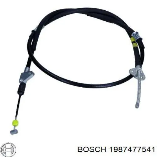 Трос стояночного тормоза задний правый Bosch 1987477541 цена, от 11.72 USD