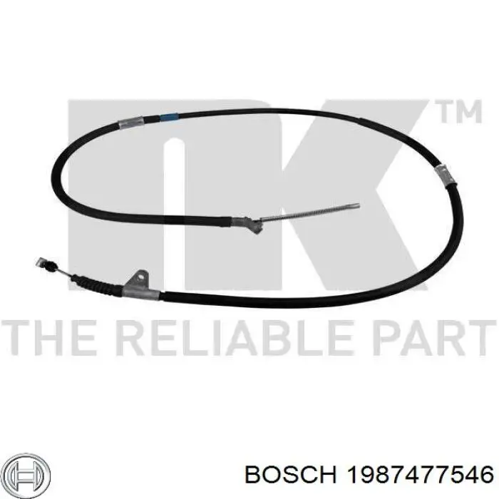 1987477546 Bosch Трос ручного тормоза