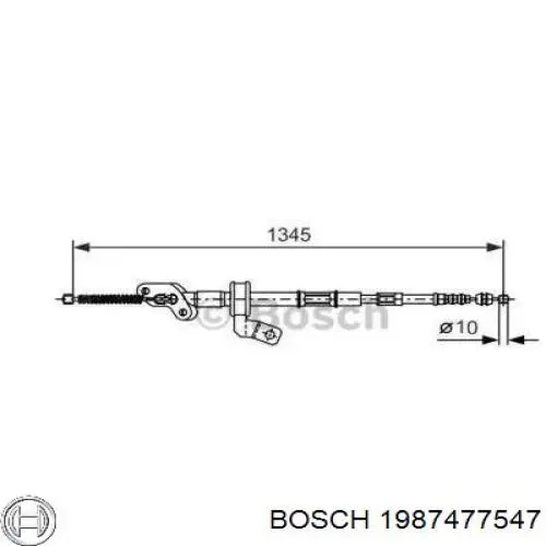 Трос ручника 1987477547 Bosch